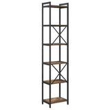 Bookshelf Smoked Oak 40 x 30 x 189.5 cm Engineered Wood 868349