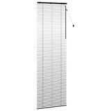 Venetian Blind Black 95 x 250 cm 35 mm Solid Paulownia Wood 42015515