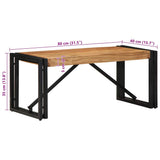 Coffee Table 80x40x35 cm Solid Wood Acacia 4016678