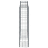 Arched Gabion Baskets 3 pcs 300x50x200/220 cm Galvanised Iron 3146792