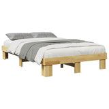 Bed Frame without Mattress 120x190 cm Small Double Solid Wood Oak 851958