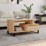 Coffee Table Sonoma Oak 90x49x45 cm Engineered Wood 831031