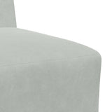 Modular Sofa Unit Armless 2 pcs Light Grey 55 x 74 x 82 cm 3399759