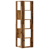 Corner Bookcase 5-Tier Old Wood 50x50x179 cm Engineered Wood 852589