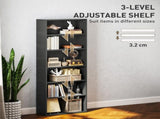 Six Shelf Bookcase - Black T3398P344835