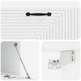 Wall-Mounted TV Cabinet High Gloss White 98 x 41 x 30 cm 898699