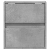 TV Wall Cabinet with LED Lights Concrete Grey 41x31x45 cm 852277