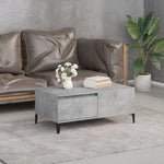 ZNTS Coffee Table Concrete Grey 90x50x36.5 cm Engineered Wood 821120