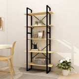 5-Tier Book Cabinet 80x30x175 cm Solid Wood Pine 3081993