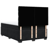 Box Spring Bed with Mattress Black 140x190 cm Velvet 3290914