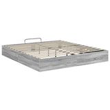 Ottoman Bed Frame Grey Sonoma 203 x 180 x 25 cm Engineered Wood 3409210