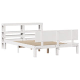 Bed Frame with Headboard without Mattress White 160x200 cm 3306091