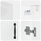Bathroom Wall Cabinet HAARLEM High Gloss White 30 x 31 x 59 cm 896809