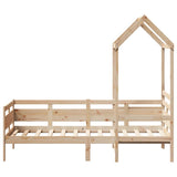 Day Bed with Roof without Mattress 90x190 cm Single Solid Wood 3282292
