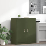Storage Cabinet Olive Green 80 x 40 x 90 cm Steel 891686