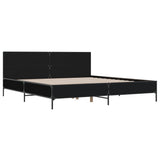 Bed Frame without Mattress Black 180x200 cm Super King 3280012