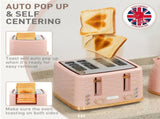 3000W 1.7L Kettle & 4 Slice Toaster, Kettle and Toaster Set with 7 Browning Controls and Crumb Tray, T3398P378860