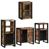 Bathroom Furniture Set 4 pcs Multicolour Solid Reclaimed Wood 3305695