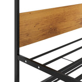 Pull-out Bed Frame without Mattress Black Metal 90x200 cm 324748