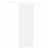 Sliding Door ORKDAL White 78 x 202 cm Solid Pine Wood 3333415