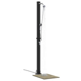 Outdoor Solar shower Black 217 cm PVC and Aluminium 42003409