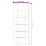 Sliding Door ESG Glass and Aluminium 76x205 cm Black 151020