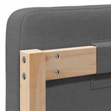 Upholstered Headboard with Headboard Brown and Light Grey 75 cm 880098