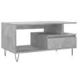Coffee Table Concrete Grey 90x49x45 cm Engineered Wood 831024