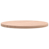 Table Top 50x2.5 cm Round Solid Wood Beech 355915