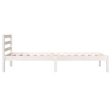 Bed Frame without Mattress 75x190cm White Small Single 810391