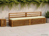 2-Piece Bench Cushions VUGHT 2 pcs 100% Polyester Cream 950913