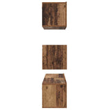 TV Cabinet Set Wall-mounted 4 pcs Old Wood Engineered Wood 3393147
