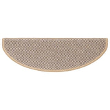 Stair Mats Self-adhesive Sisal-Look 15 pcs 65x21x4 cm Light Beige 326880