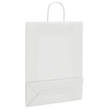 Paper Bags 250 pcs with Handles White 32x12x42 cm 4101620