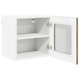 Wall Glass Cabinet PORTO 2 pcs Old Wood 40 x 31 x 40 cm 885202