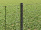 Welded Wire Fence 50 x 0.6 m PVC-Coated Steel Grey Mesh 3336128
