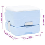 Portable Camping Toilet Light blue 41.5 x 36.5 x 30 cm 42001426