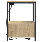 Bedside Cabinet with Drawer 2 pcs Sonoma Oak 42 x 41 x 56 cm 859433
