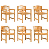 7 Piece Garden Dining Set Solid Wood Teak 3157930