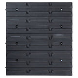 141 Piece Storage Bin Kit with Wall Panels Red and Black 150814