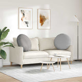 Seat Cushions 2 pcs Cloud Grey 80 x 29 cm Fabric 42014244