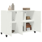 ZNTS Sideboard White 100.5x39x72 cm Steel 846685