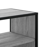 TV Cabinet Grey Sonoma 100x31x39.5 cm Engineered Wood and Metal 848932
