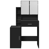 Dressing Table with Cabinet Black 80x35x132 cm 848235