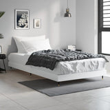 Bed Frame without Mattress White 90x200 cm Engineered Wood 832165