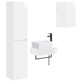 Bathroom Furniture Set 3 pcs High Gloss White 3406057