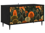 TV Cabinet ZAANDAM 69 x 33 x 50.5 cm Black Oak Engineered Wood 8007020