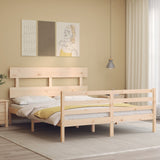 Bed Frame without Mattress 160x200 cm Solid Wood 3195101