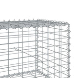 Gabion Basket with Cover 300x50x50 cm Galvanised Iron 3295134