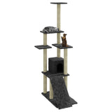 Cat Tree with Sisal Scratching Posts Dark Grey 155 cm 171517